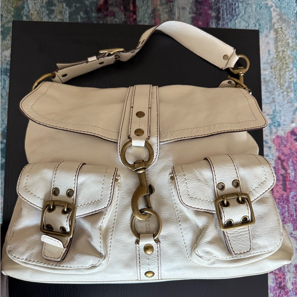** SOLD ** Coach Brooklyn Legacy Vachetta Bag - Cream / Ivory